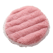 Coussin de sol rond en lin, couleur unie, antidérapant, avec attache, en mousse à mémoire de forme indéformable, idéal pour la décoration de la