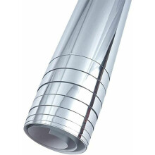 Vinile adesivo lucido effetto specchio, vinile decorativo brillante per molteplici applicazioni tra cui bagni, camere da letto, cucine, auto, moto,
