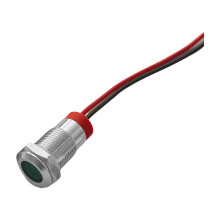 High Visibilitys Signals Light Metal-10mm Green Light 220V Wir