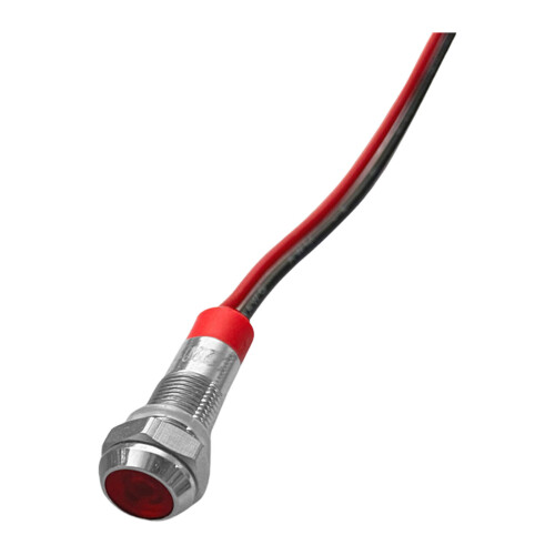 Quality Watertight Signals Light-6mm Red light 220V wired