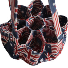 Foldable Canvas Fabric Basket Convenient Eggs Organizers with-1