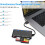 Συμπαγής συσκευή ανάγνωσης καρτών SD 7 σε 1 USB C & USB3.0, υποστηρίζει ταυτόχρονη 5