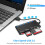 Συμπαγής συσκευή ανάγνωσης καρτών SD 7 σε 1 USB C & USB3.0, υποστηρίζει ταυτόχρονη 4