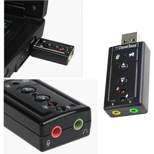 Εξωτερική κάρτα ήχου USB 7_1 καναλιών για βελτιωμένο gaming στον υπολογιστή, 1