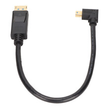 8K@60Hz DisplayPort-Kabel, 3D-Grafik, bidirektionale Datenübertragung, Schnellladeadapter, abgewinkelter Stecker, vergoldet, robustes Design, Plug &