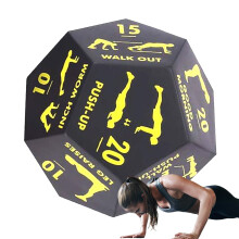 Training Cube for Exercise, 12Sided Yoga Dice Portable Strength Tool