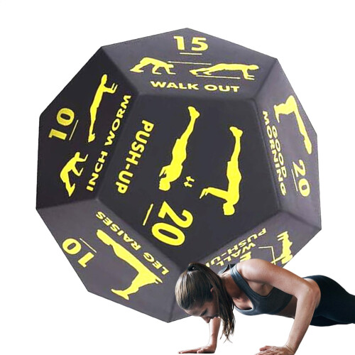 Training Cube for Exercise, 12Sided Yoga Dice  Portable Strength Tool