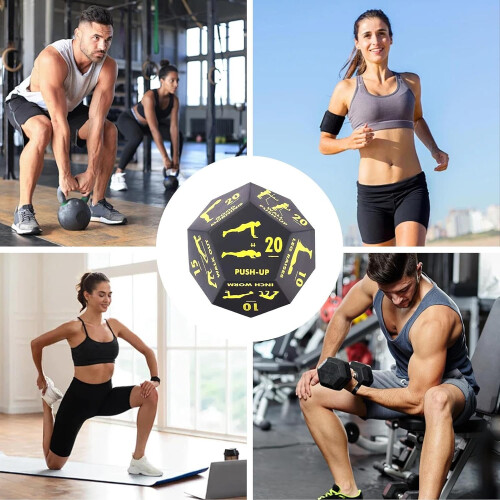 Training Cube for Exercise, 12Sided Yoga Dice  Portable Strength Tool 2