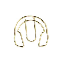 50Pcs Music Note Shaped Paper Clip Metal Paper-Gold earphone