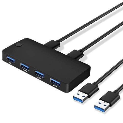 Κουτί διακόπτη 2In4Out Usb3.0Share, φορητός διακόπτης κοινής χρήσης περιφερειακής εξόδου