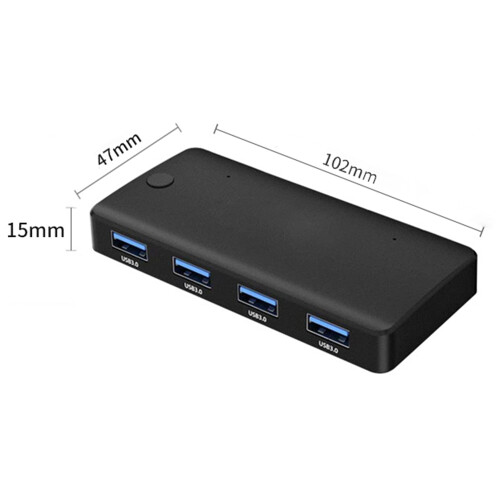 Κουτί διακόπτη 2In4Out Usb3.0Share, φορητός διακόπτης κοινής χρήσης περιφερειακής εξόδου 1