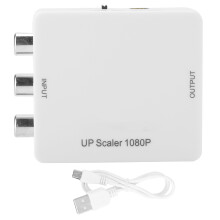 To tv-formater med udgang Plug & Play, HDMI til RCA-konverter med RF-modulator for problemfri multimedieoplevelse, god kvalitet, god kvalitet, god