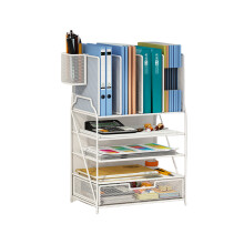Large Capacity Desk Organiser Paper Letter Tray File-White 4B