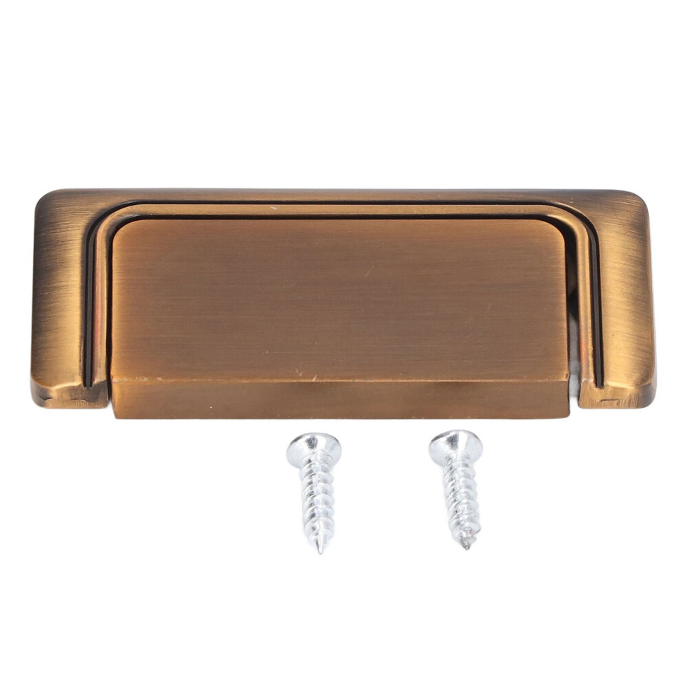 Cabinet Drawer Pull With Smooth Surface, No Sharp Edges Recessed Handle In Matte Retro Style, Classic Look Zinc Alloy Pull For Wardrobes And Sliding D 9554910069455