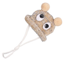 Chapeau mignon pour petits animaux, sangle réglable, Mini-jaune