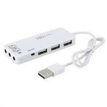 USB-Port-Splitter, Highspeed-Datenhub mit Top-Loading-Port, Schnellverbindungen, kompaktes, tragbares Design für vielseitige Einsatzmöglichkeiten