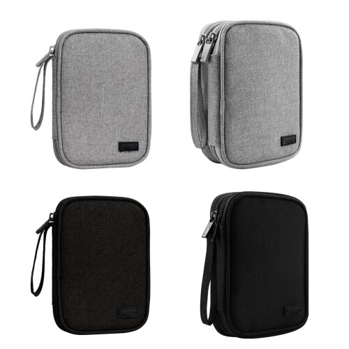 Housse de protection pour disque dur, sac de-Double couche noire 1