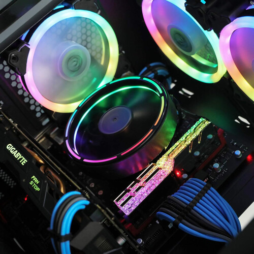 Ψύκτης αέρα CPU χαμηλού προφίλ, προσαρμόσιμο εφέ φωτισμού για μια συναρπαστική 1