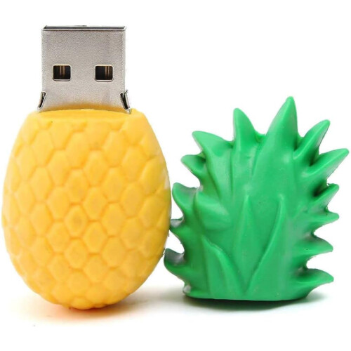 Δημιουργικό σχέδιο ανανά USB, μονάδα flash σιλικόνης με σχεδιασμό μπρελόκ για εύκολη 1