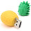 Δημιουργικό σχέδιο ανανά USB, μονάδα flash σιλικόνης με σχεδιασμό μπρελόκ για εύκολη 3