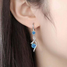 Silver Drop Earrings for Women, 2Pcs Silver Earrings for Women, Hypoallergenic Earring for Sensitive Ears, Jewellery Gift for Birthday, Anniversary,