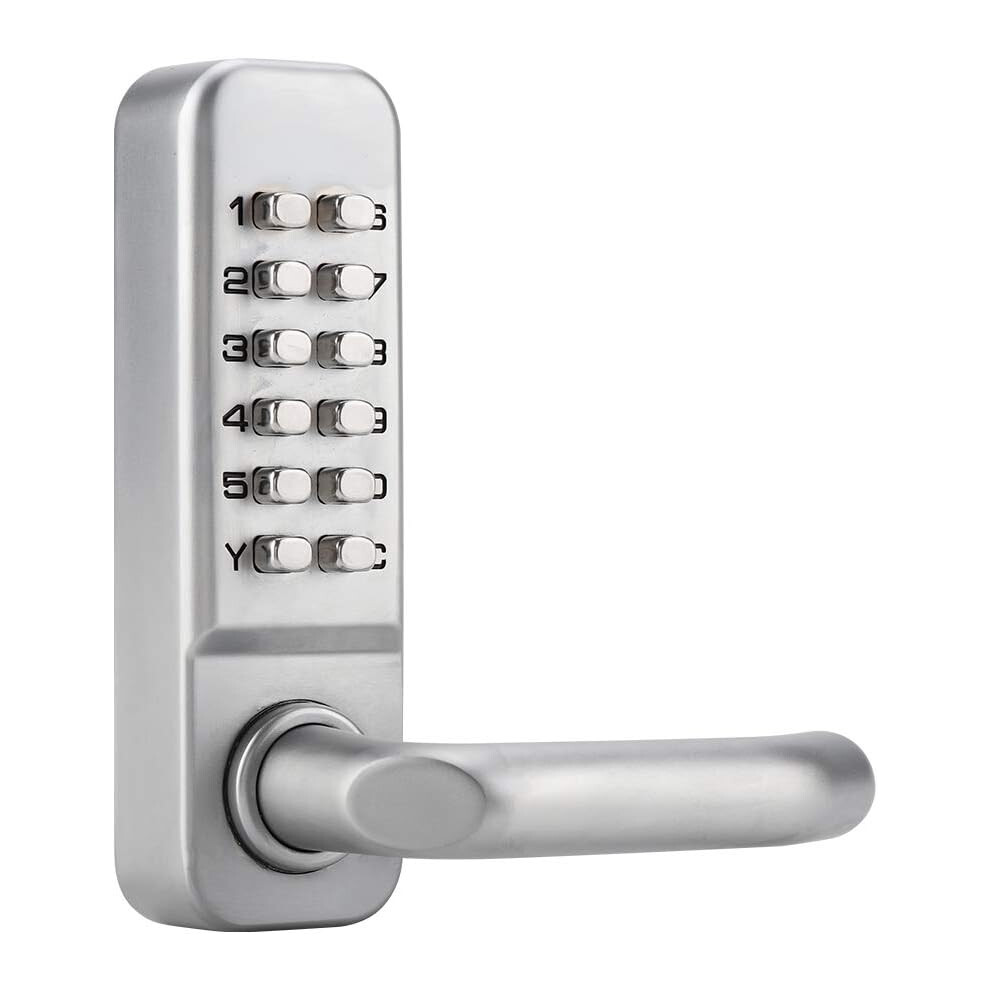 Mechanical Keyless Entry Lock, Waterproof Digital Lock With Stainless Steel Keypad, Durable Zinc Alloy Construction For Office And Rental Doors, Unive 9554910063224