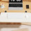 Desk Extender Tray 90 Foldable-Walnut color Length 50 width 20 7