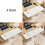 Desk Extender Tray 90 Foldable-Walnut color Length 50 width 20 2