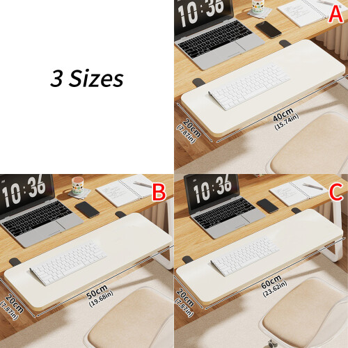 90 Foldable Computer Arm Rest Desk-White Length 40 width 20 1
