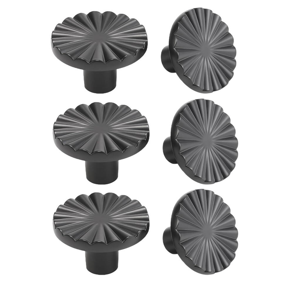 Durable And Sturdy Cabinet Knobs For Closet, Durable And Sturdy Drawer Pulls Zinc Alloy Matte Black Hardware, Corrosion-Resistant Easy To Install Hand 9554910069950