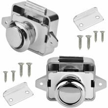 Cabinet Door Catch With Universal Suitability Durable Construction Zinc Alloy Material Abs Base Convenient Use Warranty Assurance For Rv Motorhome Cam