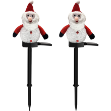 Decorações de Natal para exterior, fácil instalação, luzes de boneco de neve movidas a energia solar para o caminho do seu jardim.