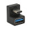 Συμπαγής προσαρμογέας γωνίας USB3.1 τύπου U από αλουμίνιο, αρσενικό σε θηλυκό, σε 1