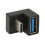 Συμπαγής προσαρμογέας γωνίας USB3.1 τύπου U από αλουμίνιο, αρσενικό σε θηλυκό, σε 5