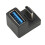 Συμπαγής προσαρμογέας γωνίας USB3.1 τύπου U από αλουμίνιο, αρσενικό σε θηλυκό, σε 7