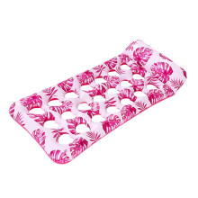 Swimming Cushion Foldable Inflatable Water Lounger Raft Outdoor Water Fun, Swimming Pool Lounger for Men and Women with Carry Handle Pink