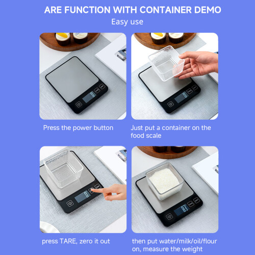 MultiUnit Kitchen Scale 10kg/22lb Weighing Scale Baking Scale 2
