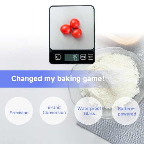 MultiUnit Kitchen Scale 10kg/22lb Weighing Scale Baking Scale 1