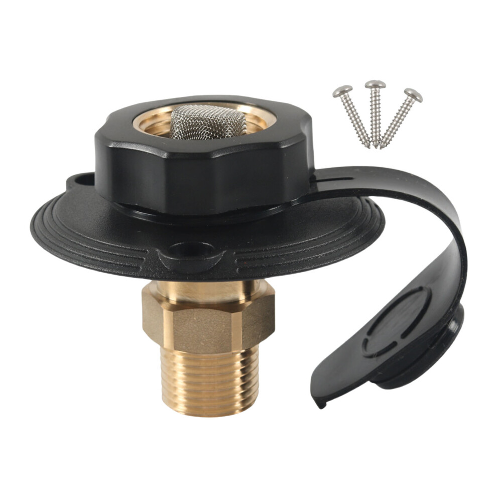 Recreational Vehicle Marine Trailer Water Inlet Black-Black 7696001276242