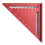 4inch Aluminium Triangle Ruler Measuring Tool Protractors-Red 1