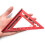 4inch Aluminium Triangle Ruler Measuring Tool Protractors-Red 7