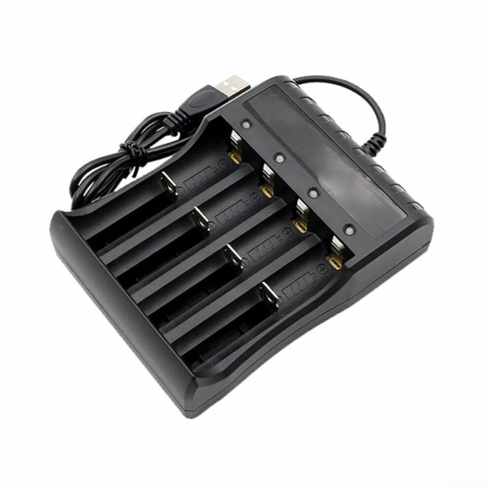 Advanced Usb Charging System For Lithium Batteries, Dualslot For 14500 18500 26650 With Features (Four Slots) Ref: 7203 9119770905291