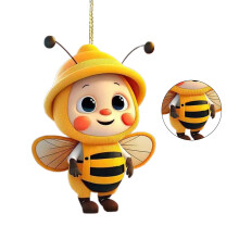 Ornement d'abeilles pour rétroviseur de voiture,-style 1