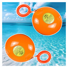 Water Rescue Disc, Pack of 2, with 40m Rope, High Visibility Orange Ref: 3757