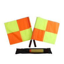 Football referee flags  2piece set linesmanvolleyball flags  Ergonomic training equipment for football games and league matches Ref: 2647