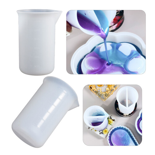 Multipurpose Sturdy Silicone Measuring Cups for Handmade Craft 1