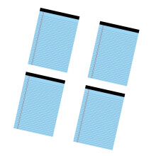 4 stuks Letter-formaat notitieboekjes Kleurrijke-Blauw