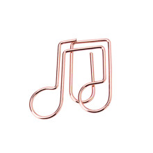 50 stuks notitie paperclips stationaire clips-roségouden noot B