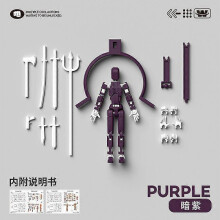 (Dark Purple White)Dummy13 Magnetic Action Figure Set,3D Magnetic Action Figure Set