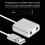 USB External Stereo Sound Card USB Sound Adapter-Silver Type C 6